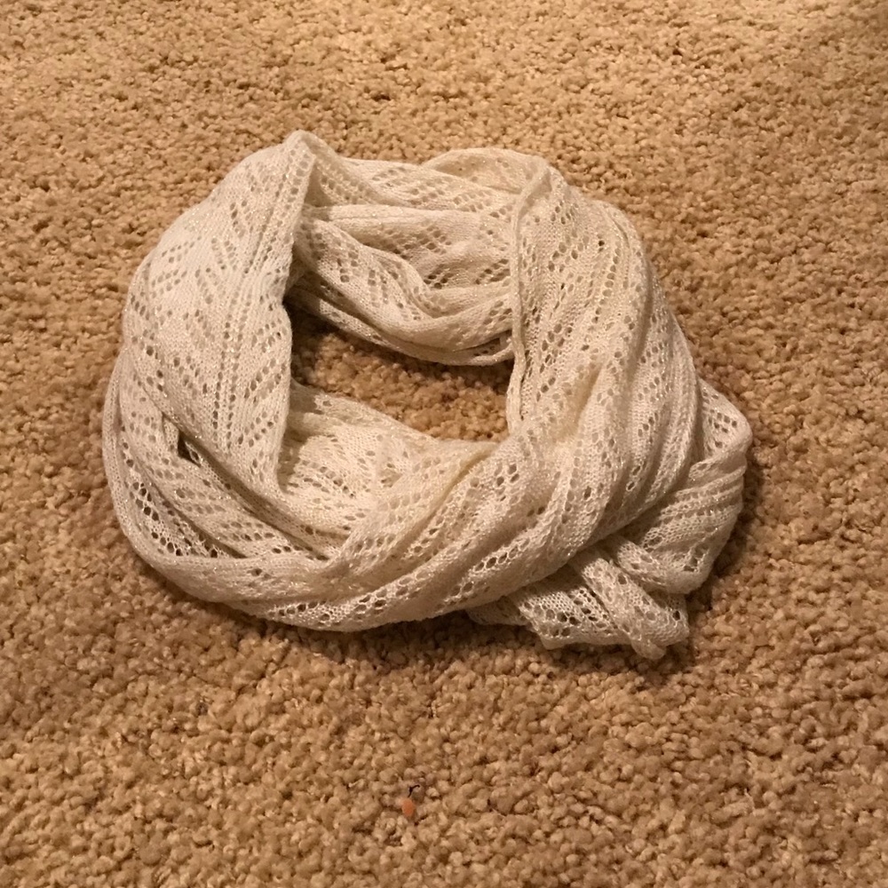 Gold Sparkle Infinity Scarf
